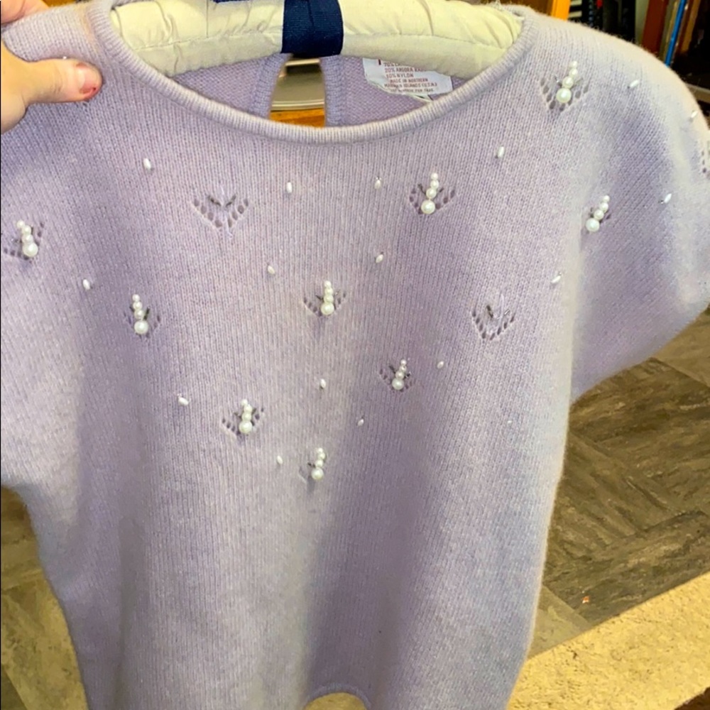 Vintage Beldoch Popper lavender sweater